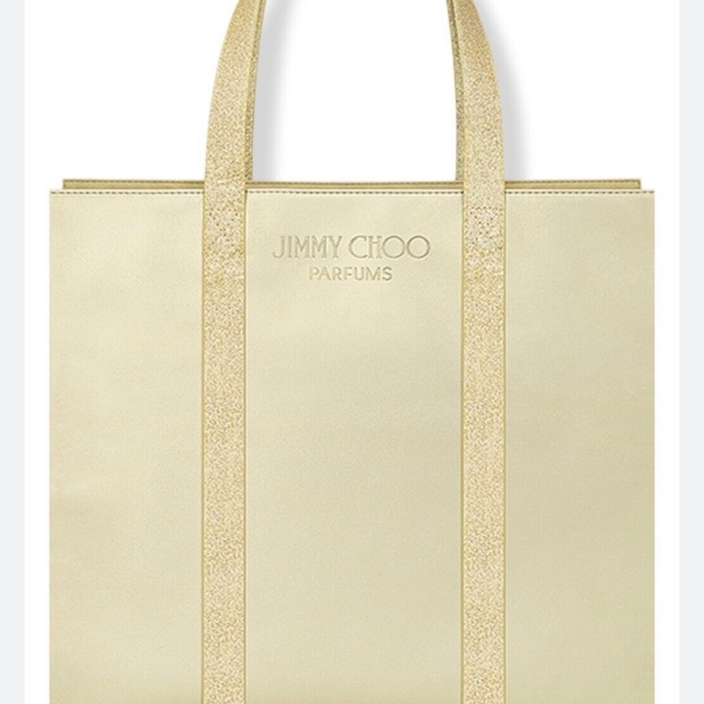Jimmy Choo Glitter Gold Tote